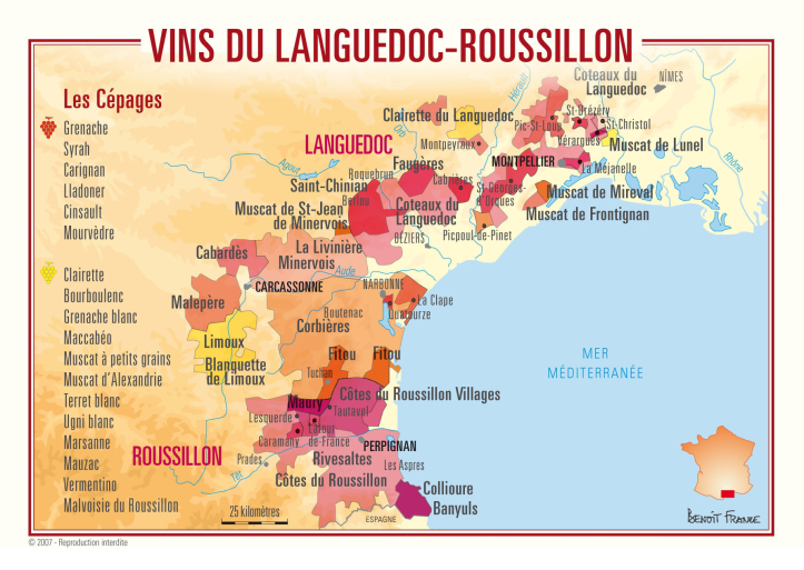 vins du Languedoc Rousillon